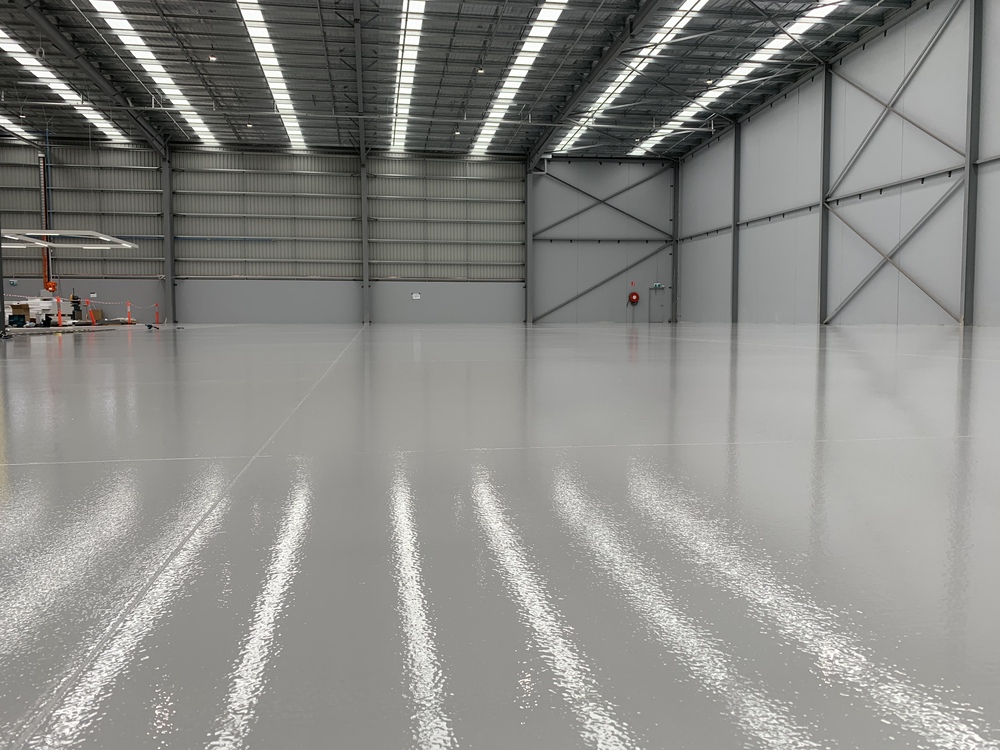 Commercial epoxy flooring project