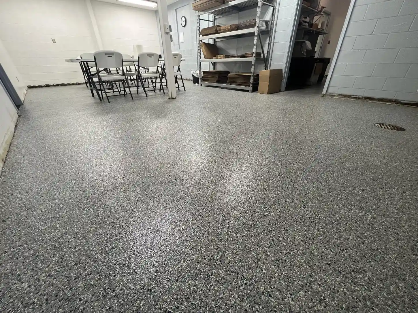 Garage floor coating project
