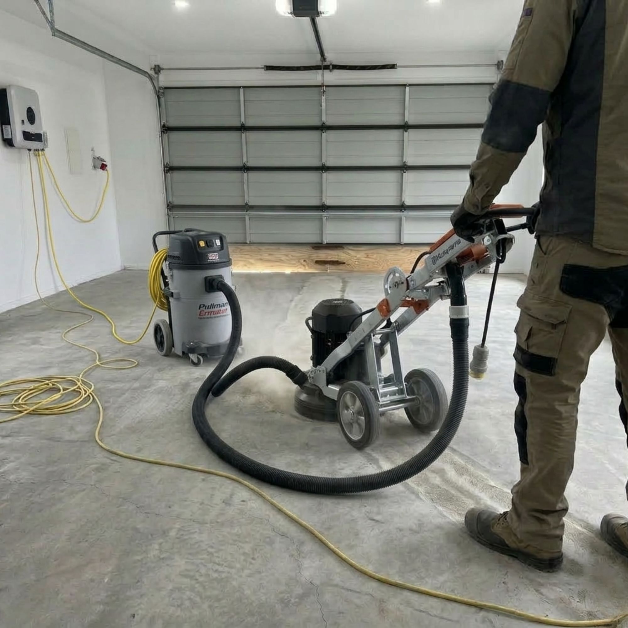 Concrete grinding for epoxy flooring