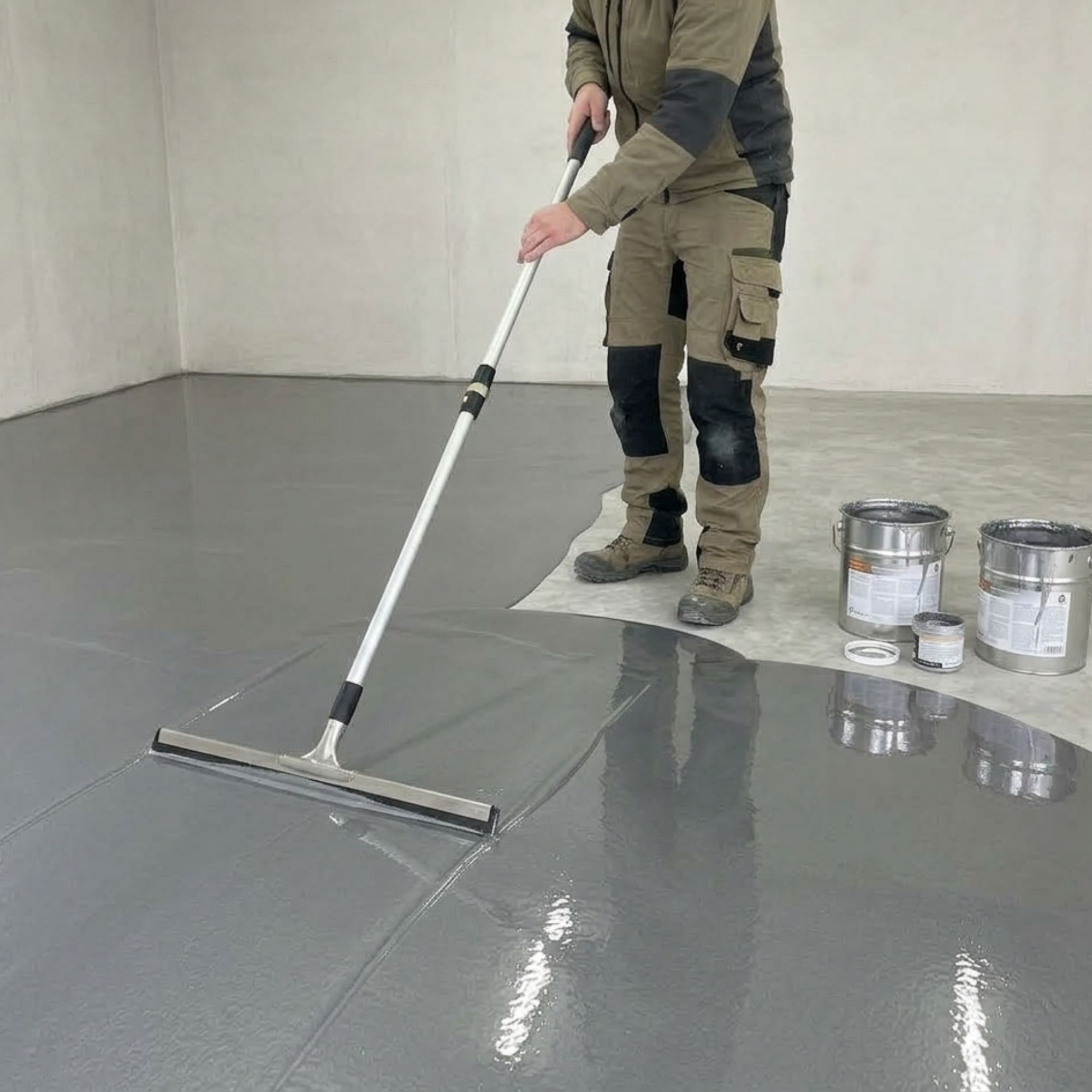 Epoxy base coat application