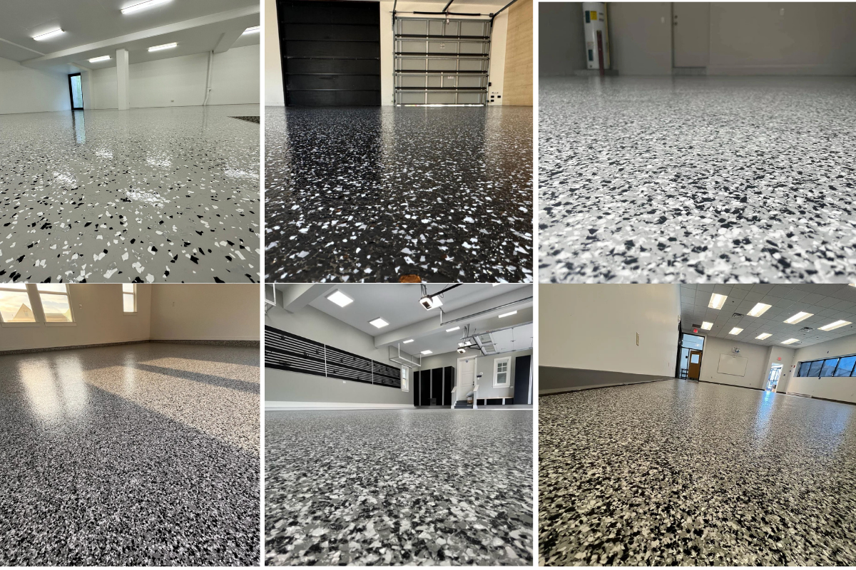 Garage epoxy flooring by The Floor Outfit